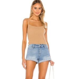 Paige Jimmy Jimmy Cuffed Denim Shorts in Belle Size 26